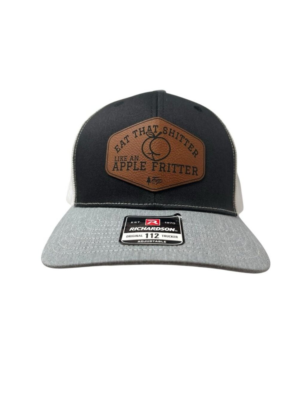 Richardson 112 Trucker Hat Funny Offensive Apple Fritter Patch Snapback Cap